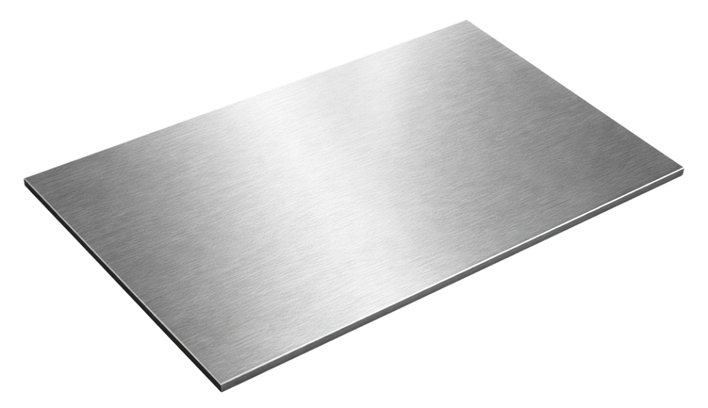 Серый металлический лист на светлом фоне, изображение из каталога СТИЛМИР